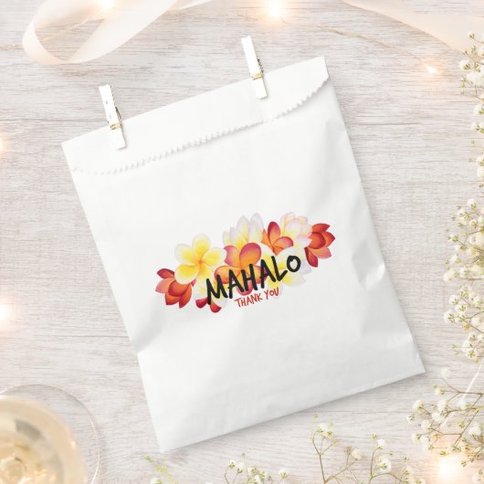 Mahalo Plumeria Geschenktütchen (Ausgeschnitten)