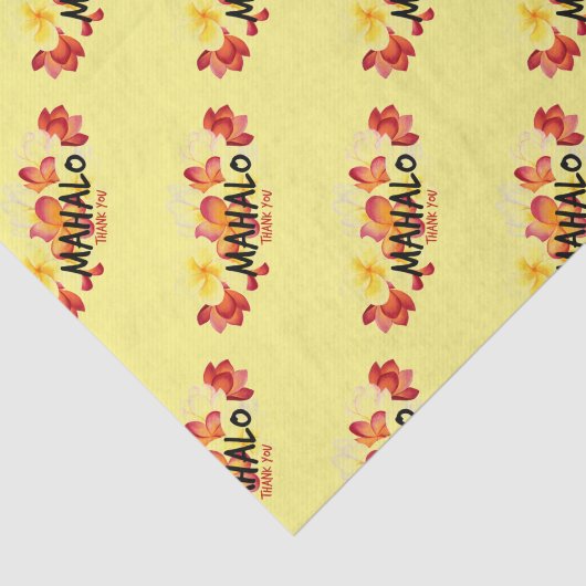 Mahalo Plumeria Seidenpapier (Ausschnitt)