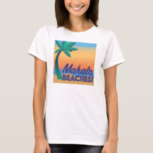 Mahalo setzt grundlegendes Tanktop auf den Strand