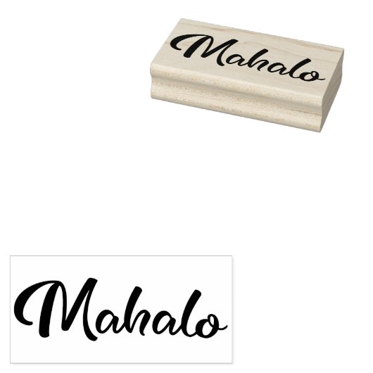 Mahalo - Skript1 Gummistempel (Stempel)