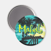 Mahalo Sunset Magnet (Vorderseite/Rückseite)