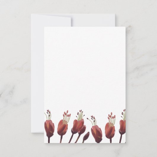 Mahalo Uhiuhi Blossom Rare Native Hawaiian Elegant Dankeskarte (Rückseite)