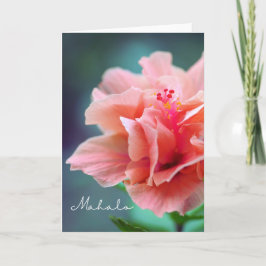 Mahalo Vielen Dank, dass Sie den Hawaiian Pink Hib Karte