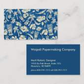 Mahapuu Strand-hawaiischer Batik natürlich und Visitenkarte (Vorne/Hinten)