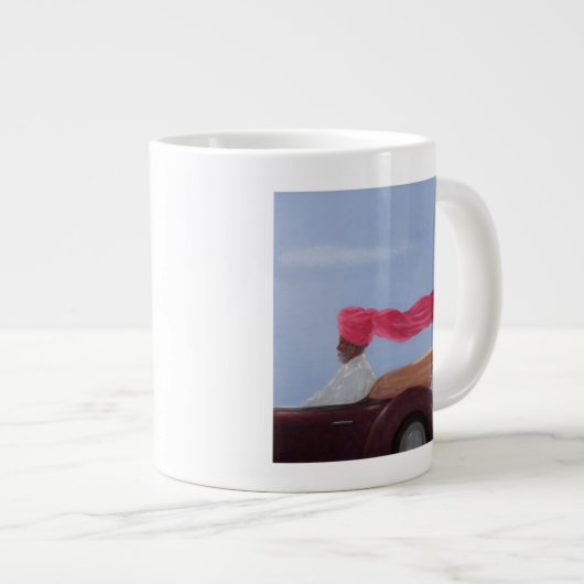 Maharadscha mit Geschwindigkeit Jumbo-Tasse (Vorderseite Rechts)