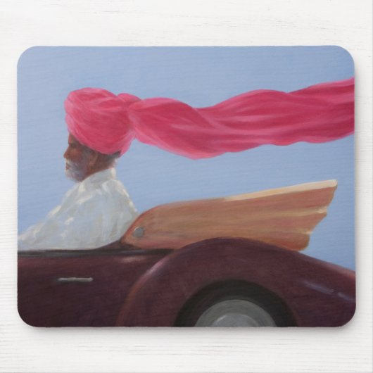 Maharadscha mit Geschwindigkeit Mousepad (Vorne)
