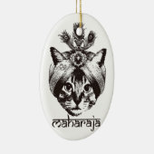 Maharaja Cat Keramik Ornament (Rechts)