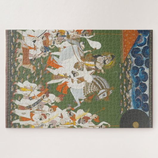Maharana Bhim Singh in Procession Indian Art Puzzle (Horizontal)