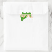 Maharashtra Quadratischer Aufkleber (Tasche)