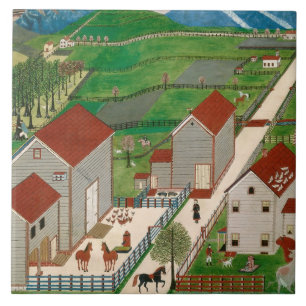 Mahatango Tal-Bauernhof, Ende des 19. Jahrhunderts Fliese