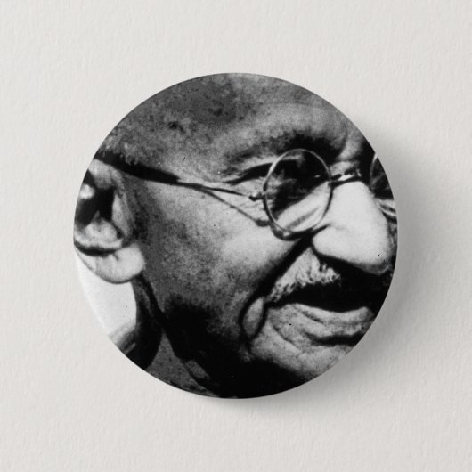 Mahatma Gandhi Button (Vorderseite)
