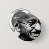 Mahatma Gandhi Button (Vorne & Hinten)