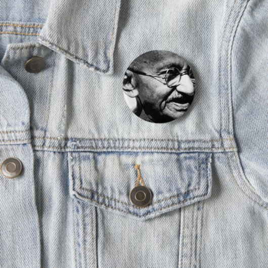 Mahatma Gandhi Button (Beispiel)