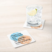 Mahatma Gandhi Enemies Quotes Rechteckiger Pappuntersetzer (Vor Ort)