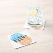 Mahatma Gandhi Gentle Quotes Rechteckiger Pappuntersetzer (Vor Ort)