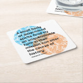 Mahatma Gandhi History Quotes Rechteckiger Pappuntersetzer (angewinkelt)