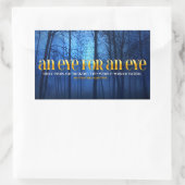 Mahatma Gandhi Inspiration Zitat "Auge für Auge" Rechteckiger Aufkleber (Tasche)