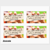 Mahatma Gandhi Inspiration Zitat "Hände schütteln" Rechteckiger Aufkleber (Blatt)