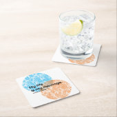 Mahatma Gandhi Life Quotes Rechteckiger Pappuntersetzer (Vor Ort)