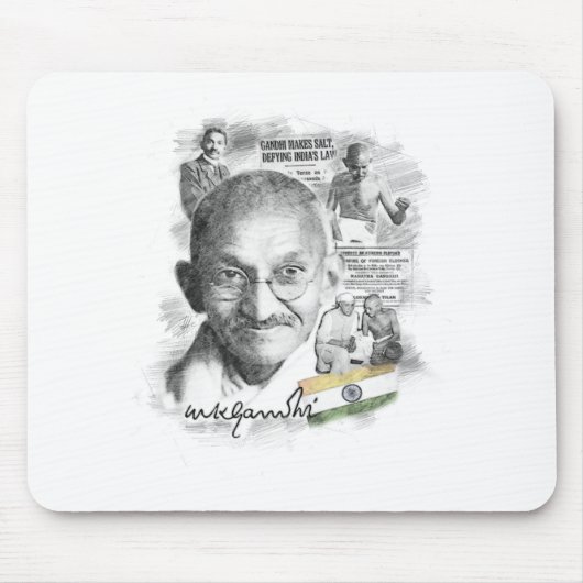 Mahatma Gandhi Mousepad (Vorne)