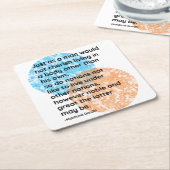 Mahatma Gandhi Nation Quotes Rechteckiger Pappuntersetzer (angewinkelt)