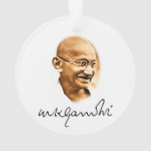 Mahatma Gandhi Ornament (Rückseite)