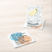 Mahatma Gandhi Peace Quotes Rechteckiger Pappuntersetzer (Vor Ort)