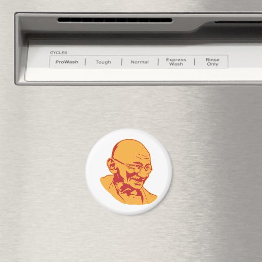 Mahatma Gandhi Portrait Magnet (In Situ (Geschirrspüler))