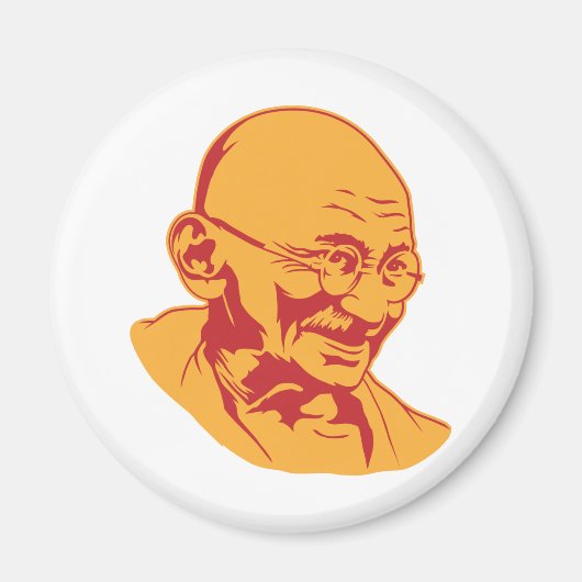 Mahatma Gandhi Portrait Magnet (Vorne)