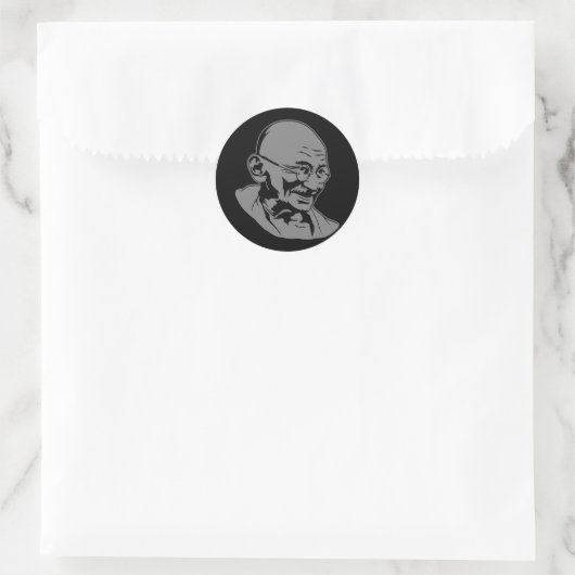 Mahatma Gandhi Portrait Sticker (Tasche)