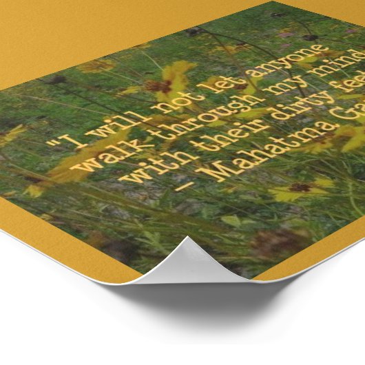 Mahatma Gandhi Poster (Ecke)