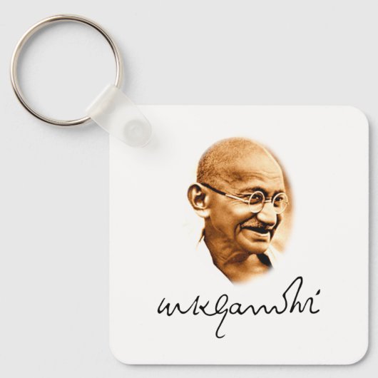 Mahatma Gandhi Schlüsselanhänger (Vorderseite)