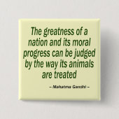 Mahatma Gandhi Zitat Button (Vorderseite)