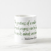 Mahatma Gandhi Zitat Kaffeetasse (Mittel)