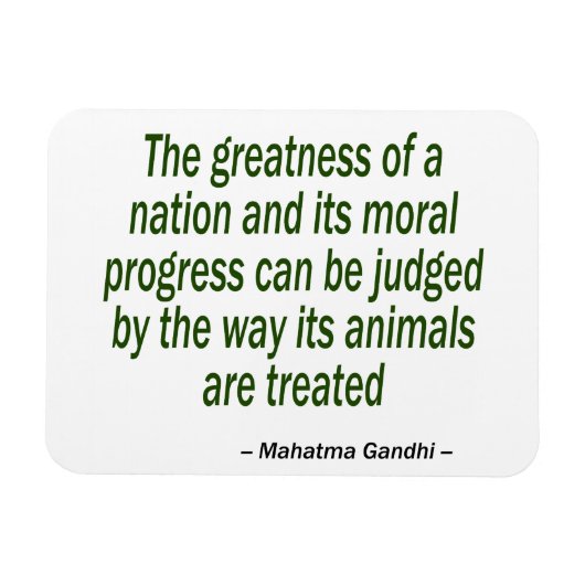 Mahatma Gandhi Zitat Magnet (Horizontal)