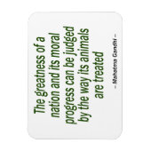 Mahatma Gandhi Zitat Magnet (Vertikal)