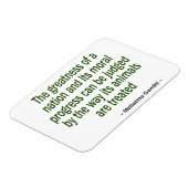 Mahatma Gandhi Zitat Magnet (Linke Seite)