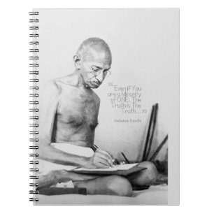 Mahatma Gandhi Zitat, Minderheit von Eins, Wahrhei Notizblock