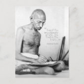 Mahatma Gandhi Zitat, Minderheit von Eins, Wahrhei Postkarte (Vorderseite)