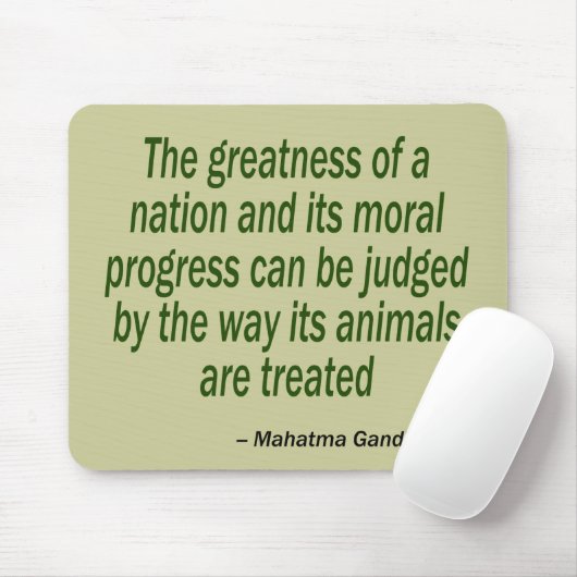 Mahatma Gandhi Zitat Mousepad (Mit Mouse)