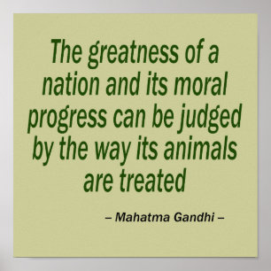 Mahatma Gandhi Zitat Poster
