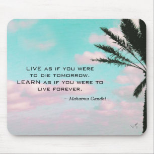 Mahatma Gandhi Zitat Tropisches Thema Inspirierend Mousepad