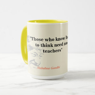 Mahatma Gandhi Zitat zum Denken Tasse