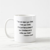 Mahatma Gandhi zu den Christen Kaffeetasse (Links)
