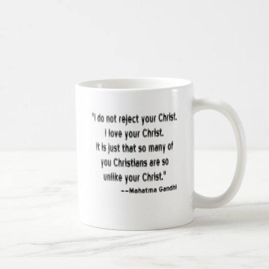 Mahatma Gandhi zu den Christen Kaffeetasse (Rechts)