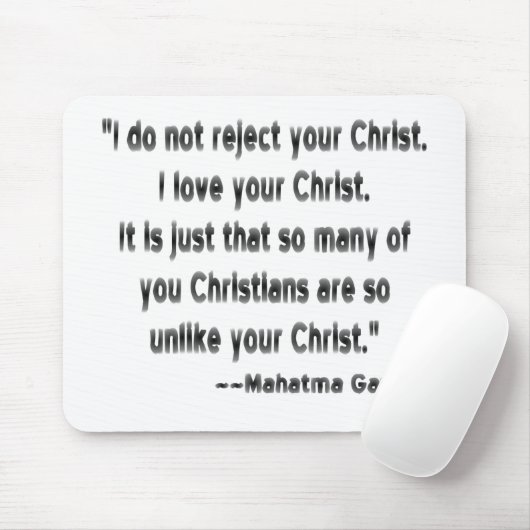 Mahatma Gandhi zu den Christen Mousepad (Mit Mouse)