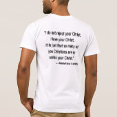 Mahatma Gandhi zu den Christen T-Shirt (Rückseite)