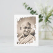 Mahatma- Gandhigeschenk Postkarte (Stehend Vorderseite)