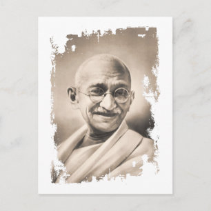 Mahatma- Gandhigeschenk Postkarte