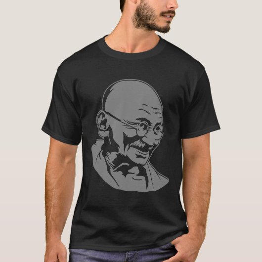 Mahatma- Gandhiporträt-T - Shirt (Vorderseite)